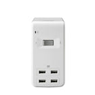 APC - protecteur de surtensions SurgeArrest Essential à 6 prises avec 4 ports USB (PE6U4W)-4 ports de chargement USB, 4,8 ampères