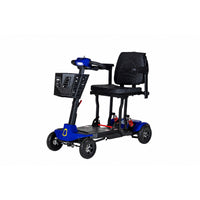 Monarch - Genie Auto Scooter de mobilité pliable automatique - bleu-Doté d’un système de pliage automatique télécommandé pour un rangement rapide et sans effort