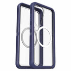 OtterBox - Defender Pro XT Clear Magnets Case pour Samsung Galaxy S25+ - Violet Thunder-Aimants intégrés parfaitement alignés pour une recharge rapide jusqu'à 15W avec les chargeurs sans fil Qi2
