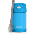 Thermos - Pot alimentaire avec cuillère Thermos FUNtainer, 470 ml, bleu électrique-Couvercle à bouton-poussoir