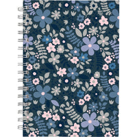 Mead - Agenda hebdomadaire/mensuel Caprice floral 2026 - 8-1/2 po H x 5 1/2 po l - bleu - bilingue-15 mois : octobre 2025 à décembre 2026 + 3 pages mensuelles de janvier, février et mars 2027