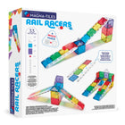 Magna-Tiles - Ensemble de construction magnétique Circuits de course ferroviaire 33 pièces -Fabriqué dans un but précis: Les ensembles MAGNA-TILES sont aimés des constructeurs âgés de 3 à 99 ans et conçus pour que les enfants puissent en profiter, sans instructions ni aide d’un adulte. Nous prônons le jeu constructif, c'est-à-dire : amusant et motivant, basé sur l’expérience, dirigé par l’enfant et axé sur le développement