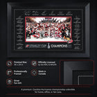 Frameworth - Carolina Hurricanes 24 po H x 36 po l Cadre signature réplique Champions de la Coupe Stanley 2026 - Sous licence officielle LNH/AJLNH-8