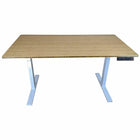 Uncaged Ergonomics - 60 po Rise Up Bureau assis-debout électrique à hauteur réglable - Bambou/Blanc-Un beau bureau luxueux à hauteur réglable et un bureau parfait assis/debout ou debout