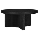 Hudson&Canal - Table basse ron Holm 32" L - Grain noir-Un design scandinave contemporain pour votre salon, votre bureau et plus encore