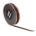 JAM Paper - Ruban de satin double face - 3/8" de large x 25 m - Brun chocolat-Taille : 0,375 po x 25 mètres