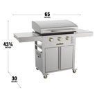 Blackstone - 28 po Plaque de cuisson Select avec capot-Plaque de cuisson Omnivore 28 po à haute efficacité, chauffée par 3 brûleurs contrôlés indépendamment
