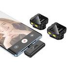 HOCO - Microphones sans fil pour adaptateur Type C et boîtier de chargement-Large compatibilité avec les smartphones, appareils photo et autres dispositifs d'enregistrement