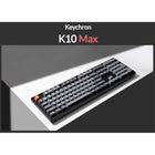 Keychron - Clavier mécanique sans fil K10 Max à LED blanches - Échangeable à chaud - Interrupteur marron - Disposition pleine taille - Noir-Interrupteurs remplaçable à chaud : Personnalisez votre expérience de frappe à la volée avec des interrupteurs remplaçable à chaud, vous permettant de personnaliser votre clavier facilement sans soudure, supportant divers interrupteurs mécaniques de style MX.
