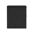 Manhattan Comfort - Table de nuit moderne Grace 28" à 2 tiroirs - Noir et Or-10