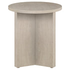 Hudson&Canal - Table d'appoint ronde Anders de 50 cm de largeur, , blanc aulne-Caractéristiques assemblage facile