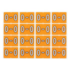 Oxford – Étiquettes alphabétiques compatibles Datafile, « O », orange pâle, paq./240-Assignez des lettres spécifique aux sections de classement individuelles
