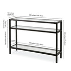 Hudson&Canal - Console Sivil 42" L - Bronze noirci-8