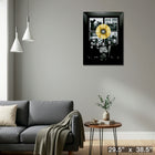The Tragically Hip Polaroids with Silver LP - Impression encadree - 29" x 38"-Prêt à accrocher - livré entièrement assemblé