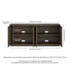 Hudson&Canal - Buffet Mansfield 68" L - Brun aulne-8