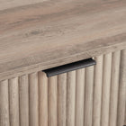 Manhattan Comfort - Dumbo table de chevet moderne, commode et commode haute 5 tiroirs - gris rustique - ensemble de 3-Parfait pour le rangement de la chambre, les lampes ou les objets de décoration