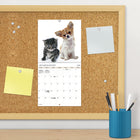 DateWorks - 2026 Mini Calendrier Mural 16 Mois - 7 po x 7 po - Amis - Bilingue -Comprend des pages mensuelles de janvier à décembre 2026, ainsi que les 4 derniers mois de 2025