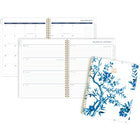 Cambridge - Agenda scolaire hebdomadaire/mensuel Elle 2025-2026 - 11 po H x 8 1/2 po l - bleu/blanc - bilingue-Reliure à double spirale