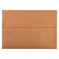 JAM Paper Enveloppes d'invitation métalliques A1 à 4 barres - 3,625 x 5,125 po - Stardream Copper - paquet de 25-Couleur : Cuivre Stardream