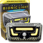 Bell + Howell - Bionic Flood Light ASON TV 108 Lumières solaires à DEL avec détecteur de mouvement-Alimenté à l’énergie solaire - La lampe bionique Bell + Howell est alimentée par le soleil, elle est dotée d’un panneau solaire intégré qui absorbe l’énergie du soleil pendant la journée et s’allume la nuit, vous n’avez donc pas à vous soucier de vos factures d’électricité
