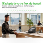 Epson - Scanneur de documents couleur recto verso sans fil WorkForce ES-590W-Chargeur automatique de documents intelligent - technologie TrueFeed qui prend en charge jusqu’à 100 pages de formats mixtes, avec correction du désalignement du papier et détection des agrafes pour assurer un fonctionnement fiable