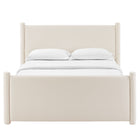 Modway - Rael Performance Velvet Lit de plateforme complet, Alabaste-Capacité de poids : 800 lb.