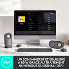 Haut-parleurs Logitech Z407 Bluetooth avec caisson de graves-Canaux audio : 2