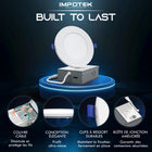 Impotek - Luminaire encastré au plafond DEL 4 po 9W 5CCT gradable avec veilleuse – Paquet de 4-7