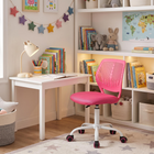 Chaise de Bureau pour Adolescent Homy Casa – Rose-Siège en tissu maillé respirant pour plus de longévité et vous garder au frais