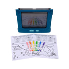Crayola - Tableau luisant animé-Ensemble d'art portatif : compact et léger, avec des surfaces qui se nettoient facilement pour jouer en voyage et pour une utilisation répétée
