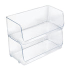 Azar - Grand bac de rangement étroit empilable pour garde-manger - Paquet de 2-Le design large offre une capacité de rangement généreuse