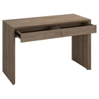 Hudson&Canal - Bureau Pembroke 48'' - Chêne gris vieilli-Nettoyer avec un chiffon doux et sec, sans produits chimiques agressifs ni produits de nettoyage abrasifs