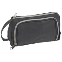 Merangue - Trousse à crayons avec poignée - Gris-Trousse triangulaire, contient des fournitures scolaires et des accessoires d'écriture