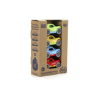 Green Toys - Voitures de Course Empilables - Bleu-Facile à nettoyer et passe au lave-vaisselle