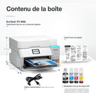 Epson - Imprimante multifonction couleur sans fil EcoTank ET-4950 à réservoirs d’encre géants – Blanc-Impression mobile sans fil: impression mobile améliorée à l’aide de l’application Epson Smart Panel, qui offre la commodité de l’impression et de la numérisation depuis un appareil intelligent. prise en charge de l’application d’impression Apple AirPrint