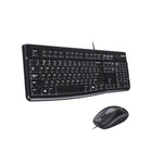 Logitech - Clavier et souris, MK120-Profil mince et conception anti-eclaboussures