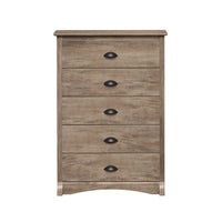 Prepac – Commode Salt Spring à 5 tiroirs, gris délavé (DDC-3345)-Fini de laminé gris délavé