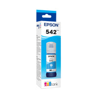 Epson - T542 Bouteille d’encre - Capacité standard - Cyan-Textes nets, couleurs vives, résultats de qualité professionnelle