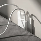LBT - Chargeur mural Ultra Fast mini 65 W à double port USB-C GaN Slim PD - Blanc-Peut charger un ordinateur portable