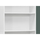 Monarch Specialties - 7470 72 po H Etagere - Blanc Avec 5 Tablettes-71.25"H x 24.75"W x 11.75"D