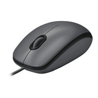 Logitech M100 Souris USB Filaire Ambidextre - Gris-Pas besoin d'installer de logiciel avec la Logitech M100, et comme elle est filaire, vous pouvez brancher le câble dans le port USB et l'utiliser directement