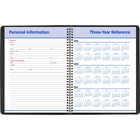 AT-A-GLANCE - Cahier de rendez-vous mensuel QuickNotes 2026 - 10 7/8 po H x 8 1/4 po l - noir - anglais-Pages pour telephone / adresse