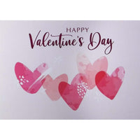 Mill Brook - Cartes De Souhaits De La Saint-Valentin Studio 5-3/8 po x 7-3/4 po / Enveloppes - Paquet de 18 - Coeurs roses-Cartes de souhaits qualité boutique