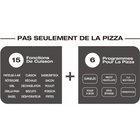 Salton - Pizzadesso four à pizza professionel avec friture à air - acier inoxyable-10