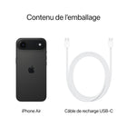 Apple - iPhone Air - 256 Go - Noir sidéral - Débloqué-CONÇU POUR APPLE INTELLIGENCE - Personnel, privé, puissant. Écrivez, exprimez-vous et faites-en plus sans effort