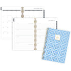 Cambridge - Agenda scolaire hebdomadaire/mensuel Maeve 2024-2025 - 5 1/2 po x 8 1/2 po - bleu - bilingue-12 pages mensuelles avec onglet pour passer rapidement à n'importe quelle date. 