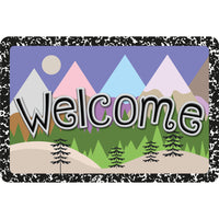 Ashley Productions - The Original Fun Mat - Tapis de Bienvenue - 15 -5" x 23 -5" - Bienvenue aux Montagnes Magiques-Mesure et Design : Le tapis de bienvenue Magic Mountains mesure 15,5 po x 23,5 po.