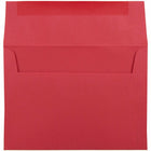 JAM Paper - Enveloppes d'invitation colorées A7 - 5 1/4 x 7 1/4 - rouge recyclé - Paquet de 100-Ces enveloppes sont parfaites pour envoyer des invitations, des cartes de voeux, des RSVP, des cartes de remerciement, des cadeaux d'anniversaire, des remises de diplômes, des vacances et plus encore