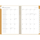 Cambridge - Agenda hebdomadaire/mensuel WorkStyle Focus 2026 - 8 1/2 po H x 5 1/2 po l - argile - bilingue-Couverture en poly durable avec des accents dorés
