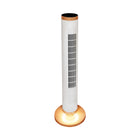 Seville Classics - Ventilateur tour oscillant UltraSlimLine avec éclairage – blanc-9 vitesses